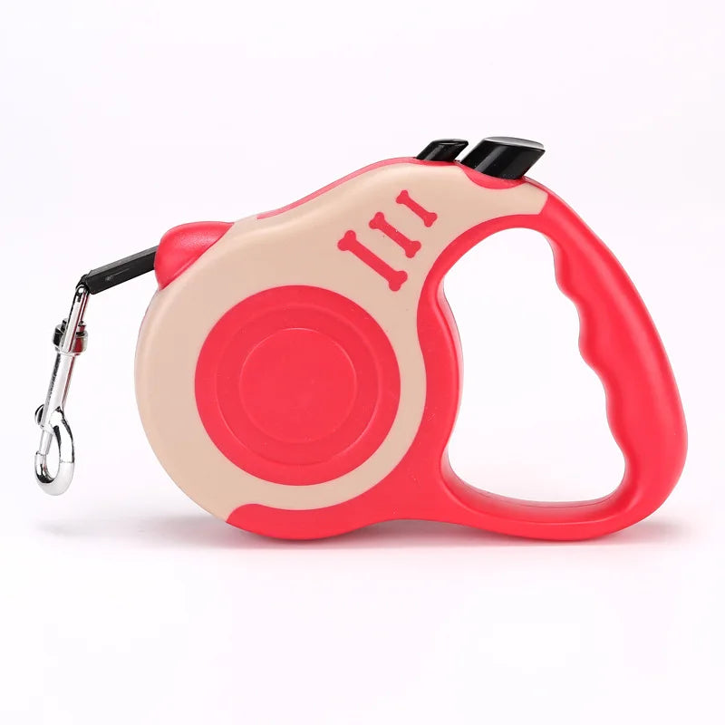 Retractable Flexible Leash for Dog or Cat - 07. red