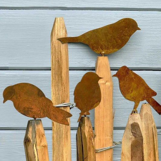 Rusty Bird Iron Crafts Sculpture for Home Decoration - 1