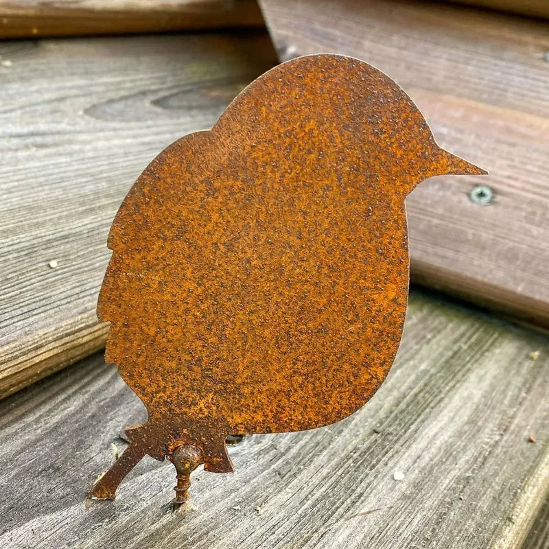 Rusty Bird Iron Crafts Sculpture for Home Decoration - 3