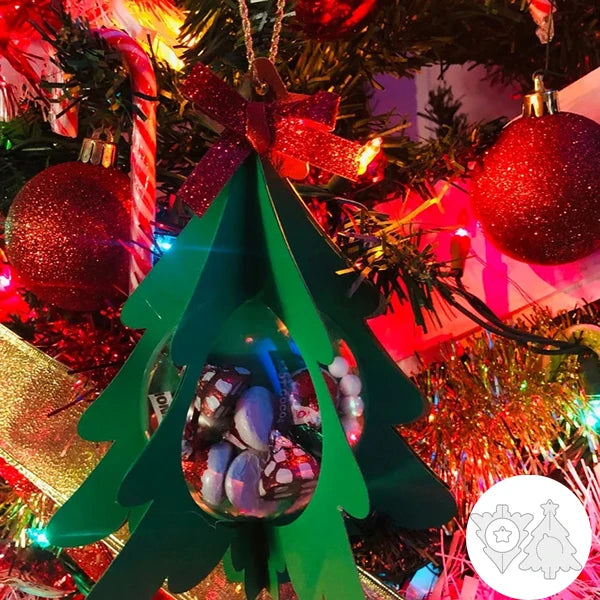 Gingerbread-shaped metal cutting die for Christmas tree ornament, candy holder, and scrapbook making tree