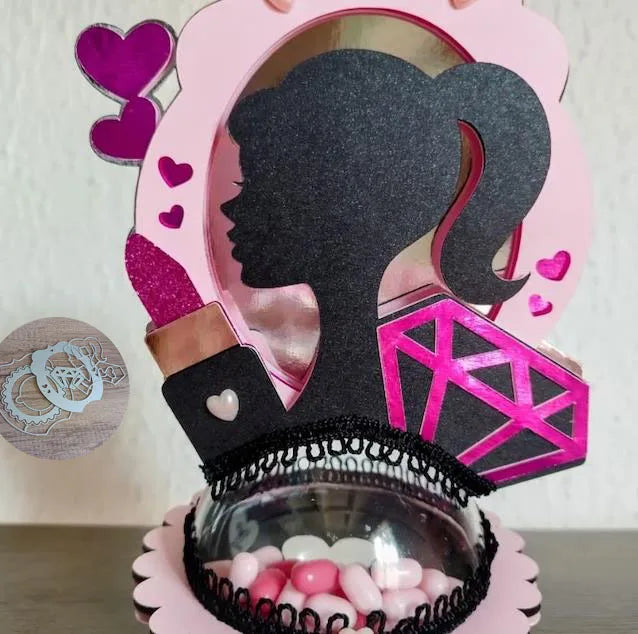 Gingerbread-shaped metal cutting die for Christmas tree ornament, candy holder, and scrapbook making girl candy holder