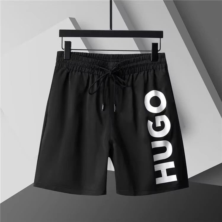 Moto beach pants men’s sports shorts, thin summer loose trend casual printed five-point versatile sports shorts 5