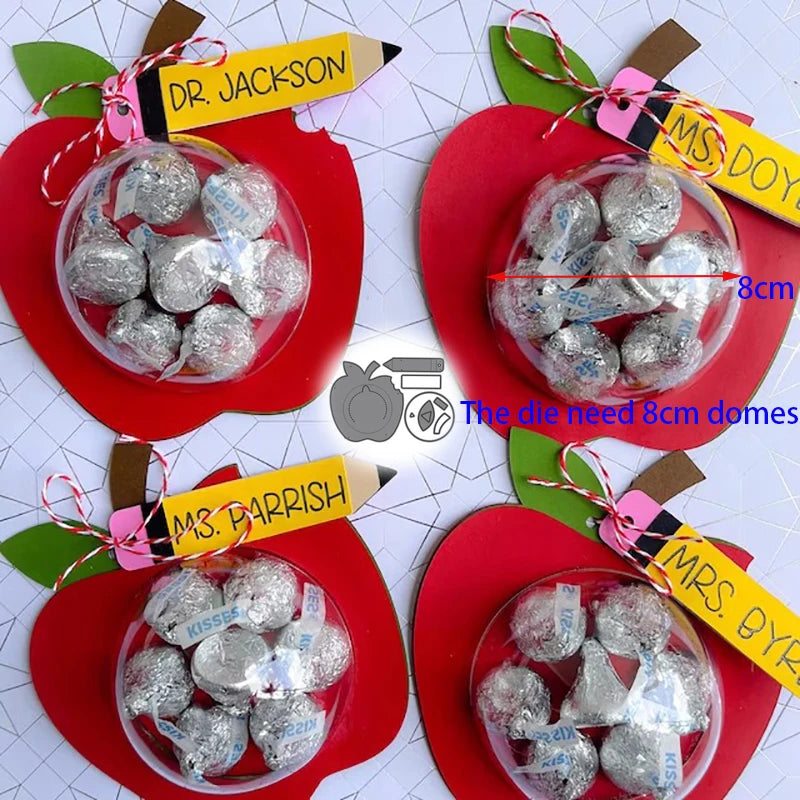 Gingerbread-shaped metal cutting die for Christmas tree ornament, candy holder, and scrapbook making apple