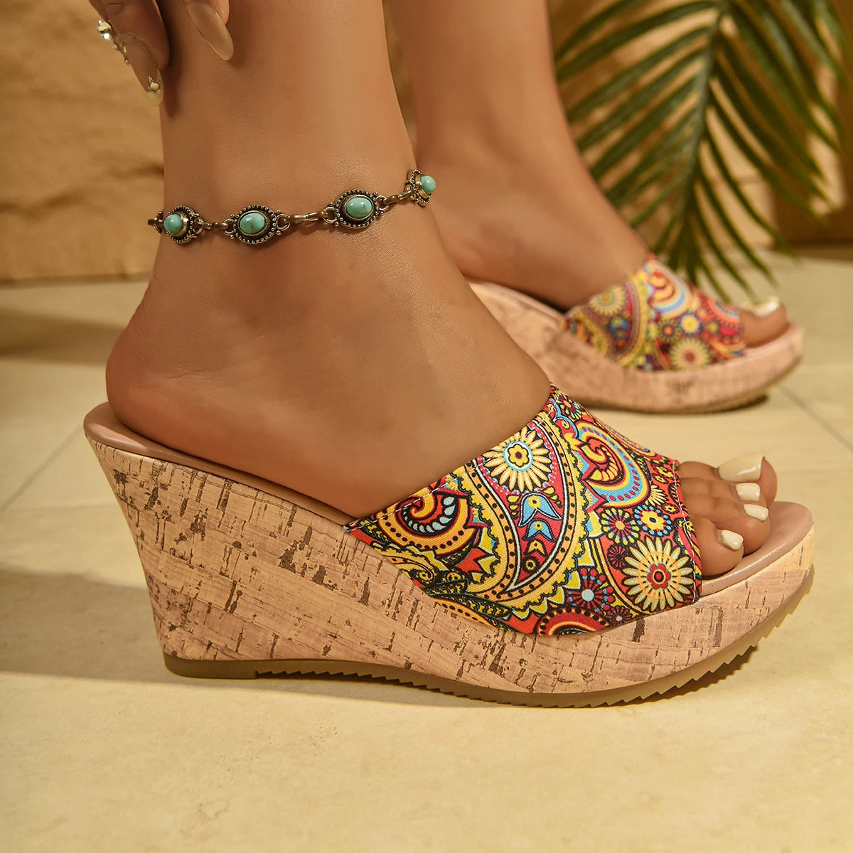Women Metal Buckle Slippers Flats Platform Flip Flops Shoes Female Summer Beach Sandals Fashion New Casual Open Toe Slides