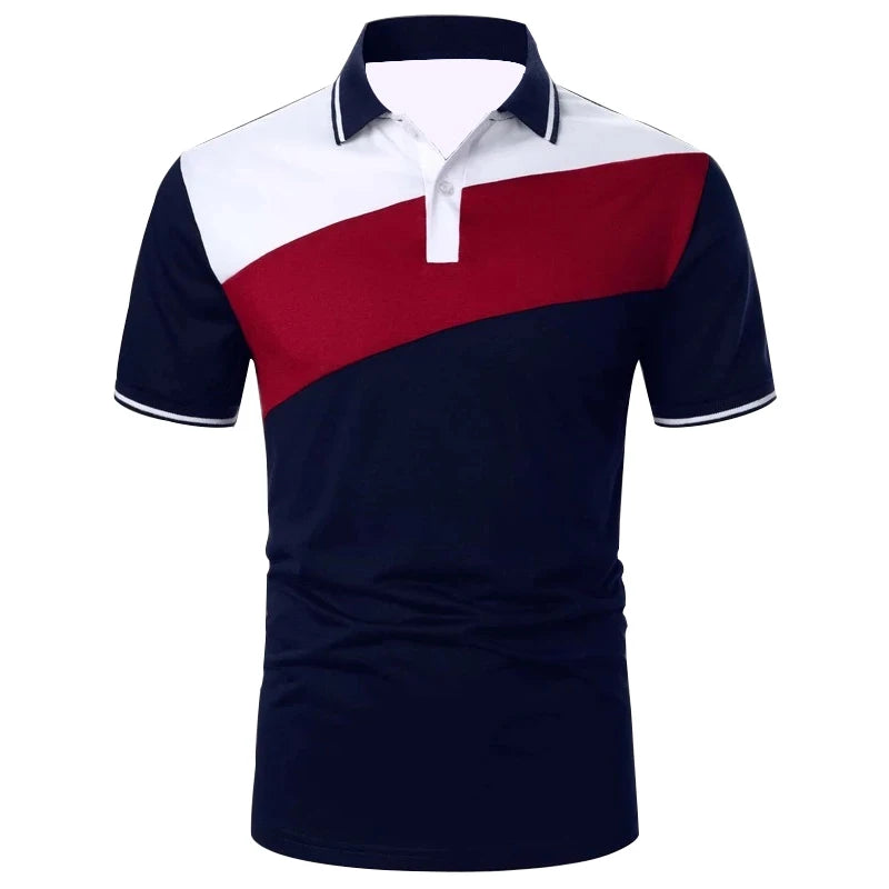 Men’s Color-Block Polo Shirt  - 3