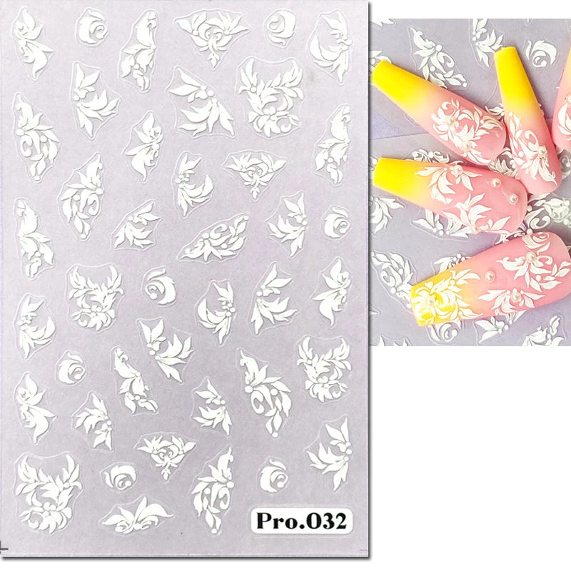 Nail Art Decals Adhesive Decorations For Manicure - 14