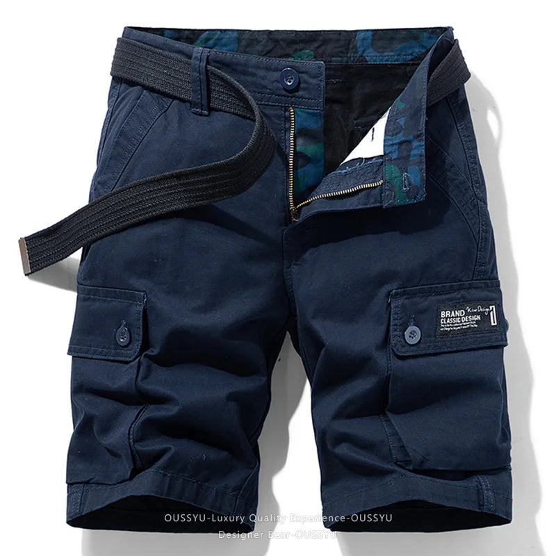 Good Quality Summer Cotton Cargo Shorts Men Breeche Bermuda Beach Jogger Shorts Men Tactical Casual Shorts Male Dropshipping