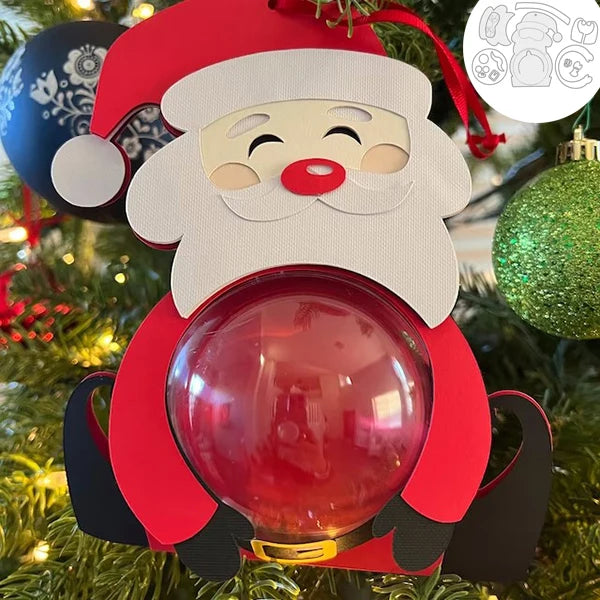 Gingerbread-shaped metal cutting die for Christmas tree ornament, candy holder, and scrapbook making santa