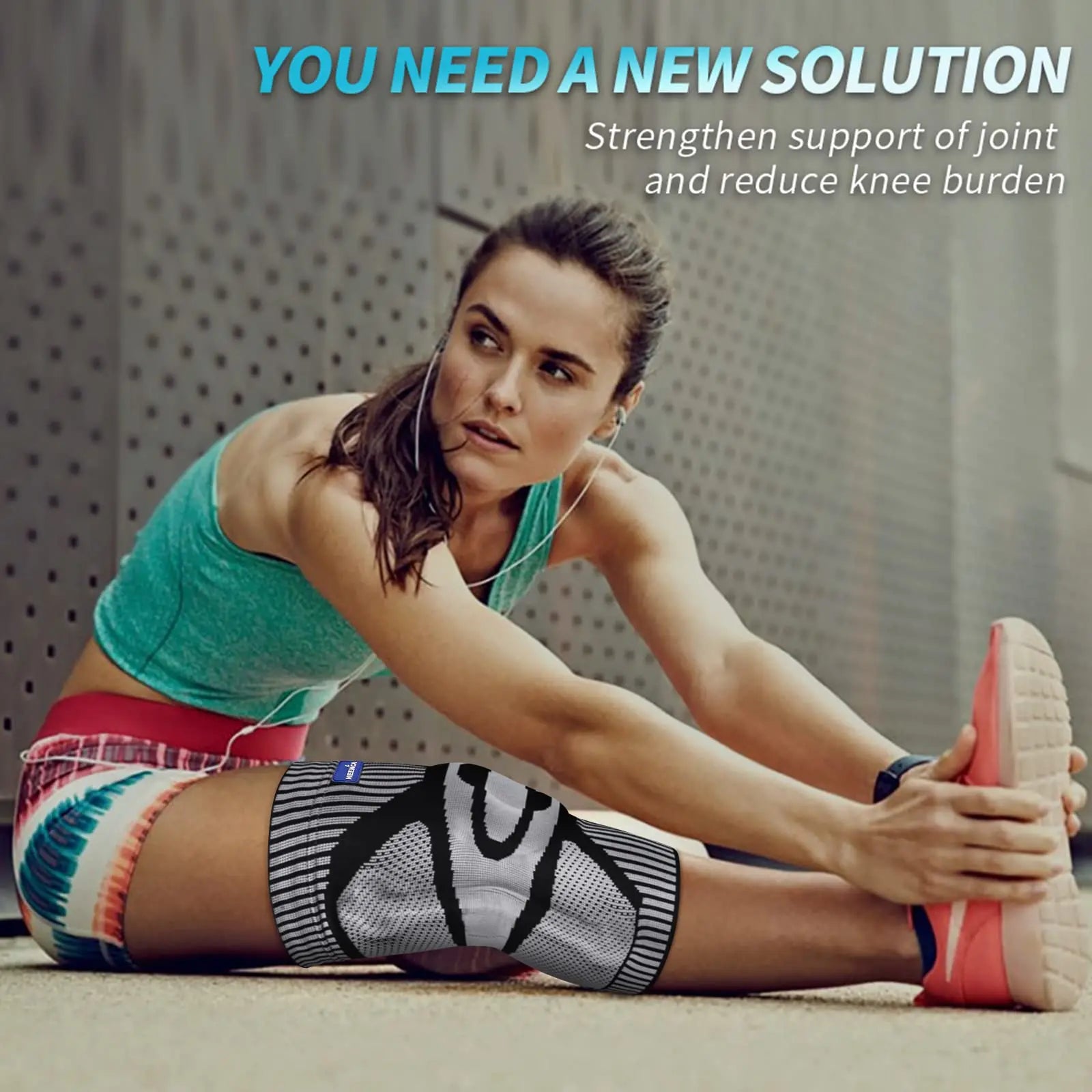 NEENCA compression knee brace sleeve for pain relief, meniscus tear, ACL, arthritis, and joint injury recovery a new solution