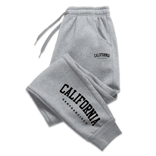 2024 men’s jogging sweatpants in dark color for casual daily sportswear gray

 