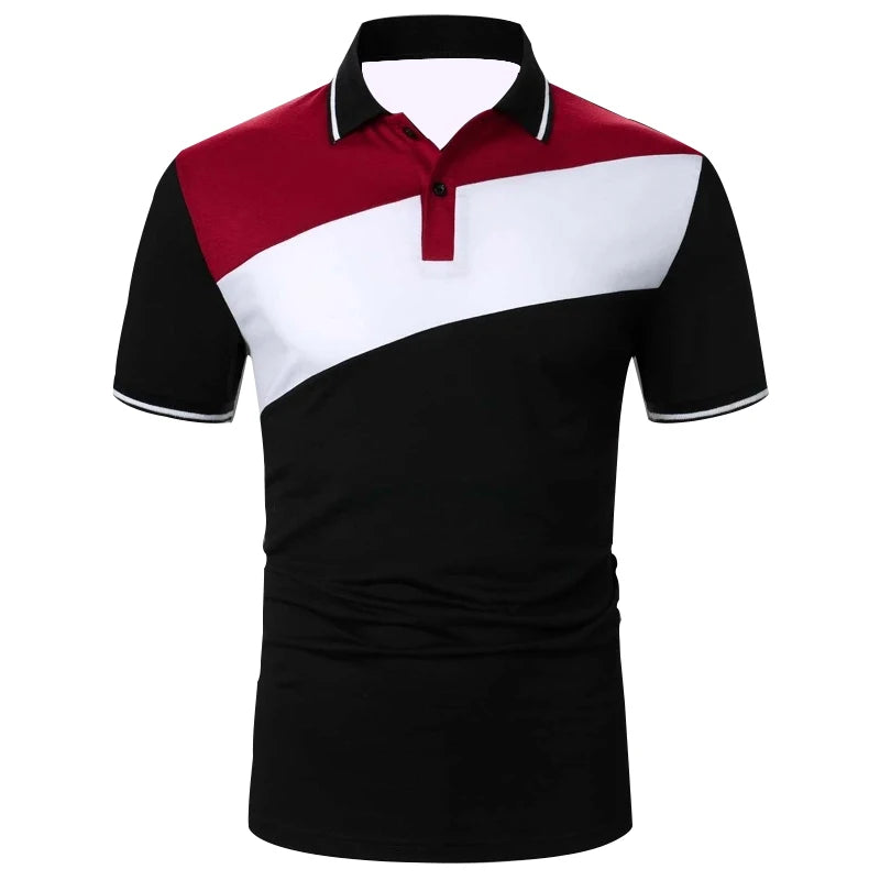 Men’s Color-Block Polo Shirt  - 4