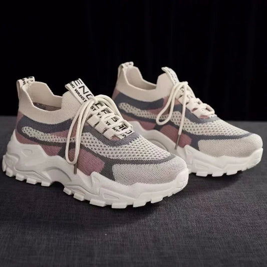 Step up in style with 2024’s hottest mesh sneakers! Lightweight, bold & breathable. Shop now for trendy comfort with a thick sole & Korean street flair