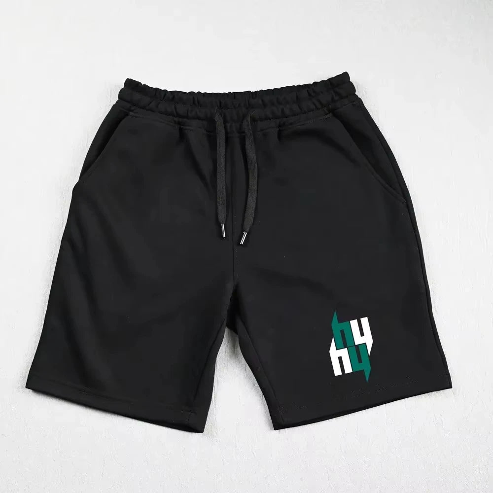 Moto men’s summer cotton shorts, sweat-absorbing loose comfortable running casual fashion brand Yelir World shorts 2