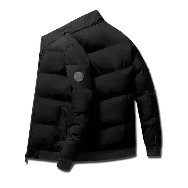 Men’s Winter Warm Coat – Windproof Printed Casual Jacket M–5XL