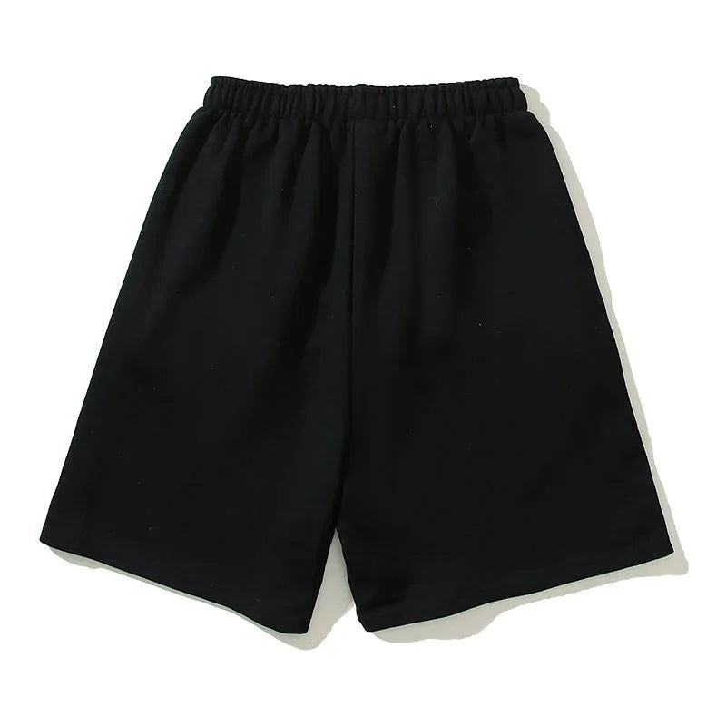 Black shorts on a white background