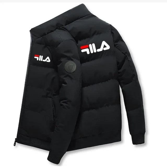 Men’s Winter Warm Coat – Windproof Printed Casual Jacket M–5XL