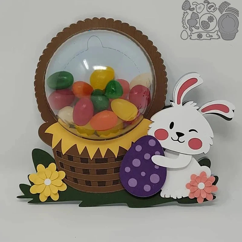 Gingerbread-shaped metal cutting die for Christmas tree ornament, candy holder, and scrapbook making bunny 