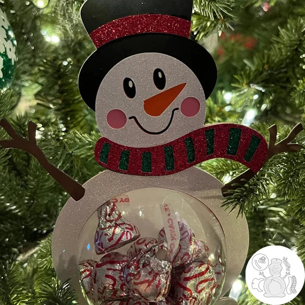 Gingerbread-shaped metal cutting die for Christmas tree ornament, candy holder, and scrapbook making snow man