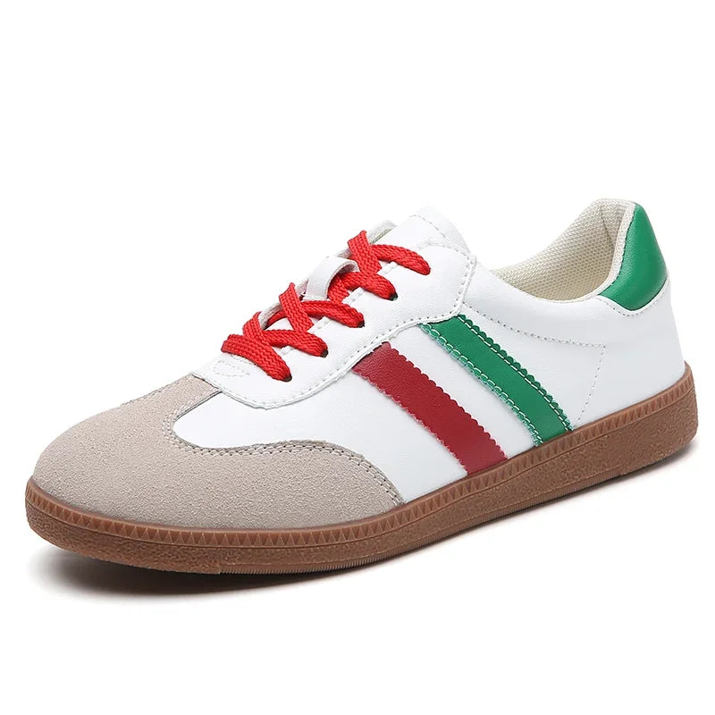 New Classic Ladies Sneakers. -  red green