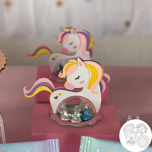 Gingerbread-shaped metal cutting die for Christmas tree ornament, candy holder, and scrapbook making horse