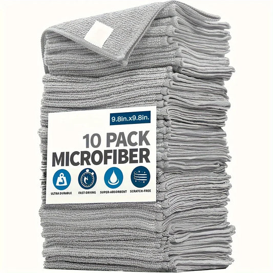 Kitchen Towel. - gray microfiber