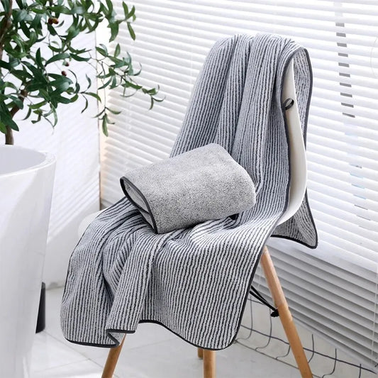 The Body Microfiber Towel. -  stripe or solid