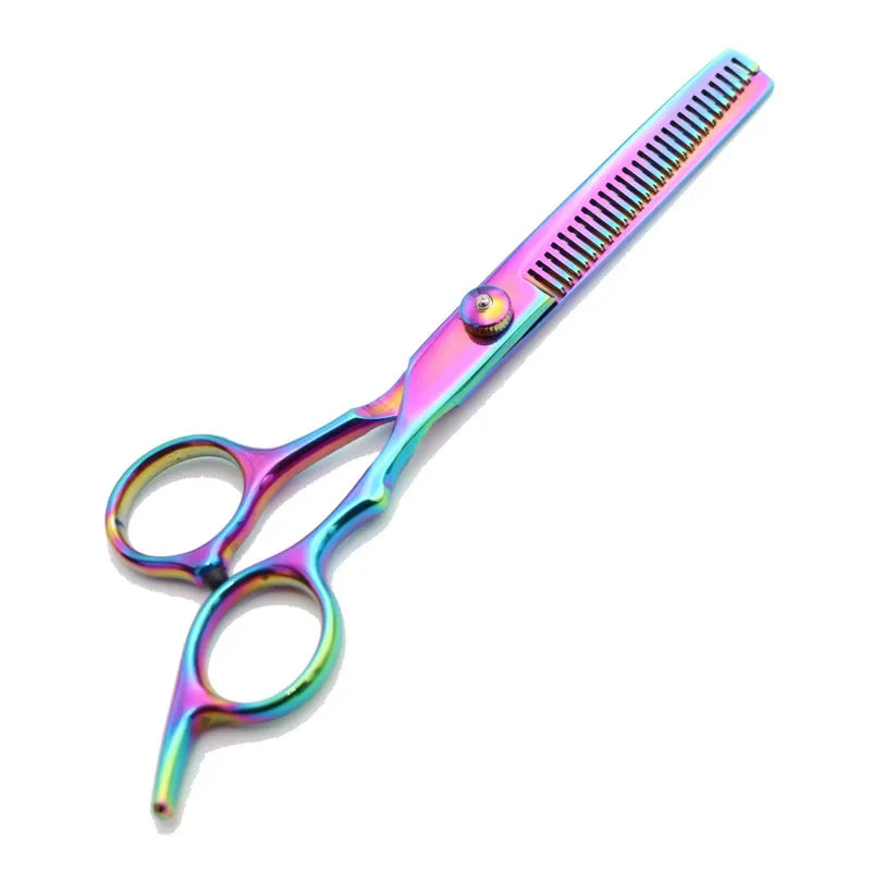 Professional Black and Golden Stainless Steel Hair Cutting Scissors and Thinning Shears- colors