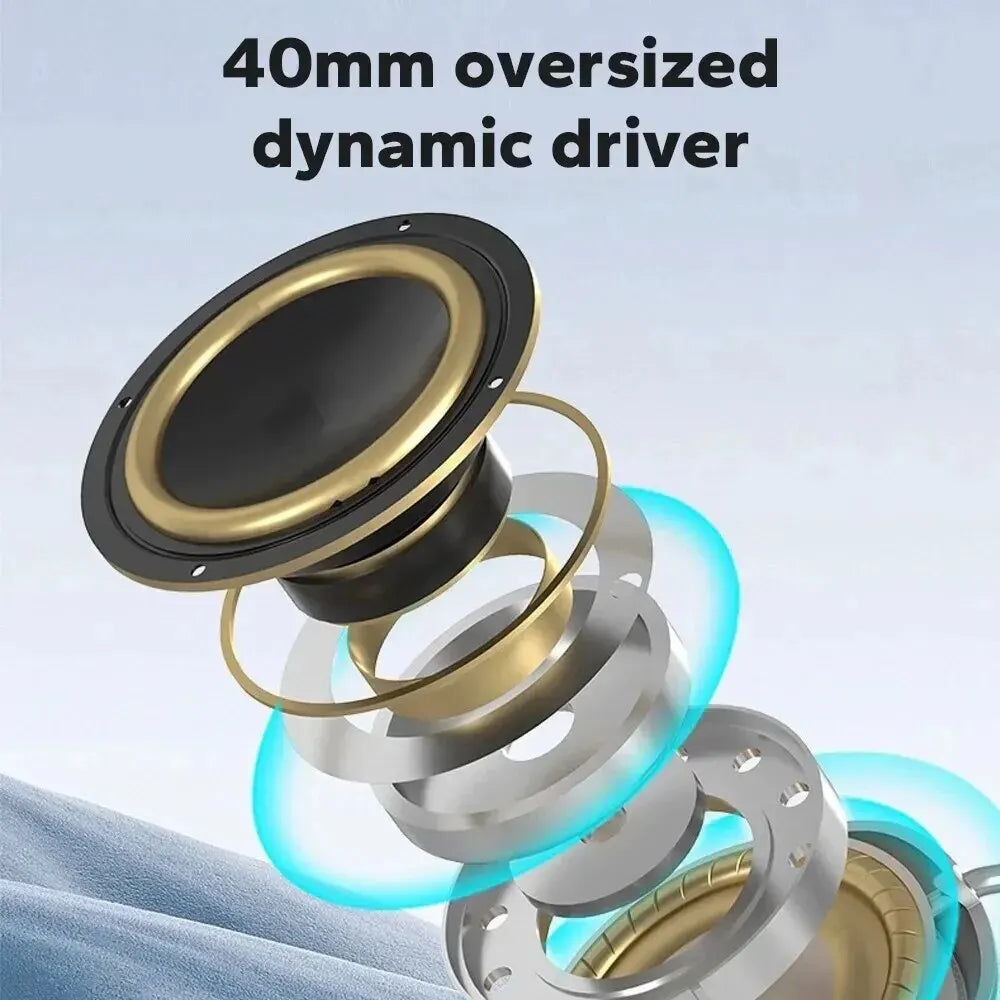 Wireless Bluetooth Headset Noise Cancelling - oversized