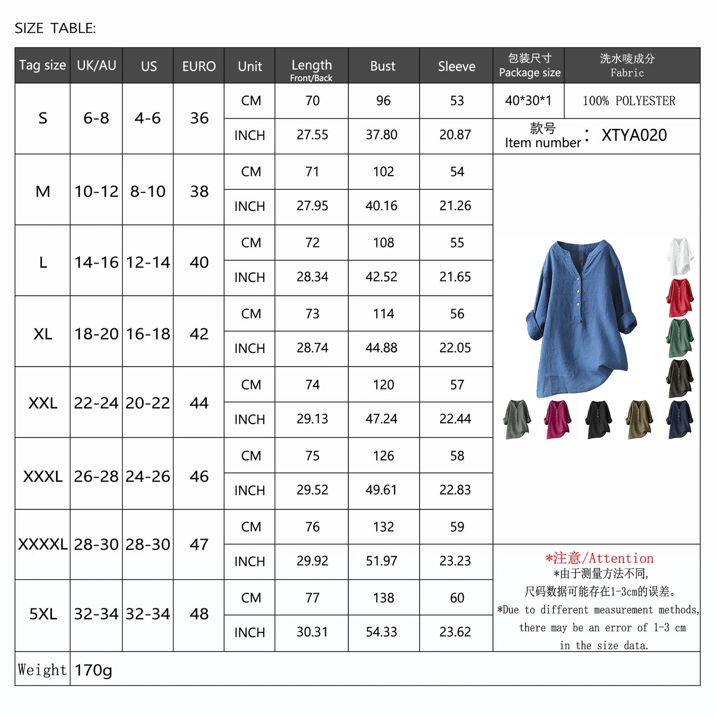 Unisex Women Men Cotton Linen Blouse Shirts Spring Summer Button V Neck Long Lantern Sleeve Loose Blouse Tops XTYFZ-020