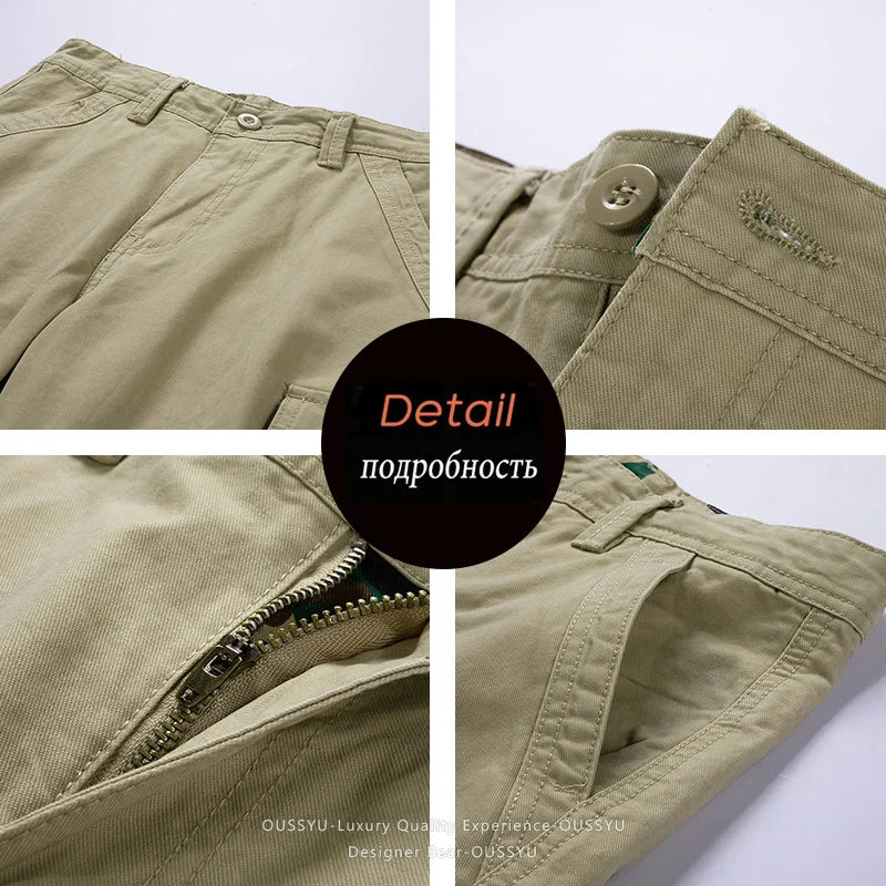 Good Quality Summer Cotton Cargo Shorts Men Breeche Bermuda Beach Jogger Shorts Men Tactical Casual Shorts Male Dropshipping