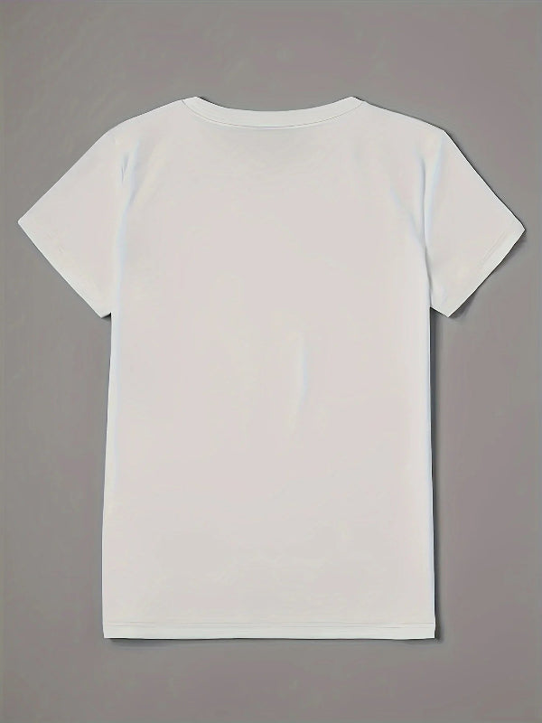 White t-shirt on a gray background