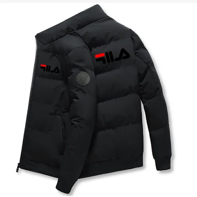 Men’s Winter Warm Coat – Windproof Printed Casual Jacket M–5XL