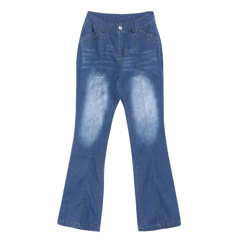 Blue jeans on a white background