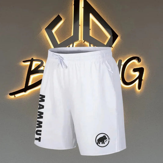 2025 3D printed outdoor hiking running men’s shorts, breathable drawstring waist sports fitness quick-drying motorcycle shorts