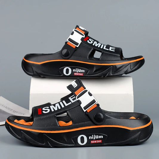 2025 men’s massage slippers soft indoor outdoor beach sandals slides clogs casual home shoes for men and women