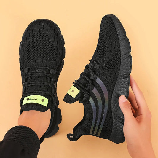 sneakers designed with breathable mesh and cushioned soles for all-day comfort in sports and casual wear.
