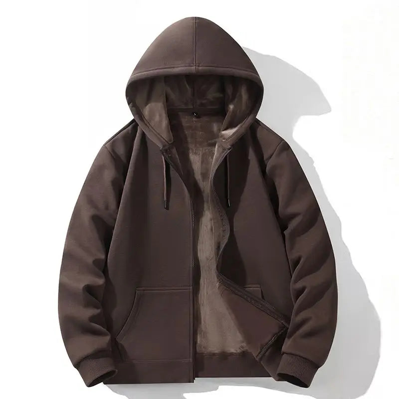 Brown hoodie on a white background