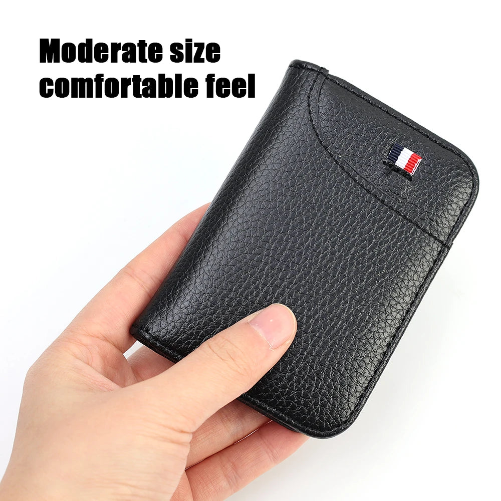Compact PU leather slim credit card wallet for men with multiple slots  -8
