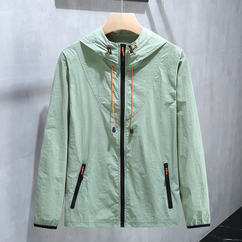 Thin Jacket Summer Outdoor   - green 3