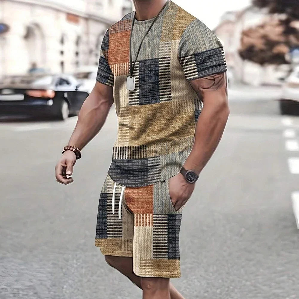 New Men’s Fashion Sportswear Set. - yellow