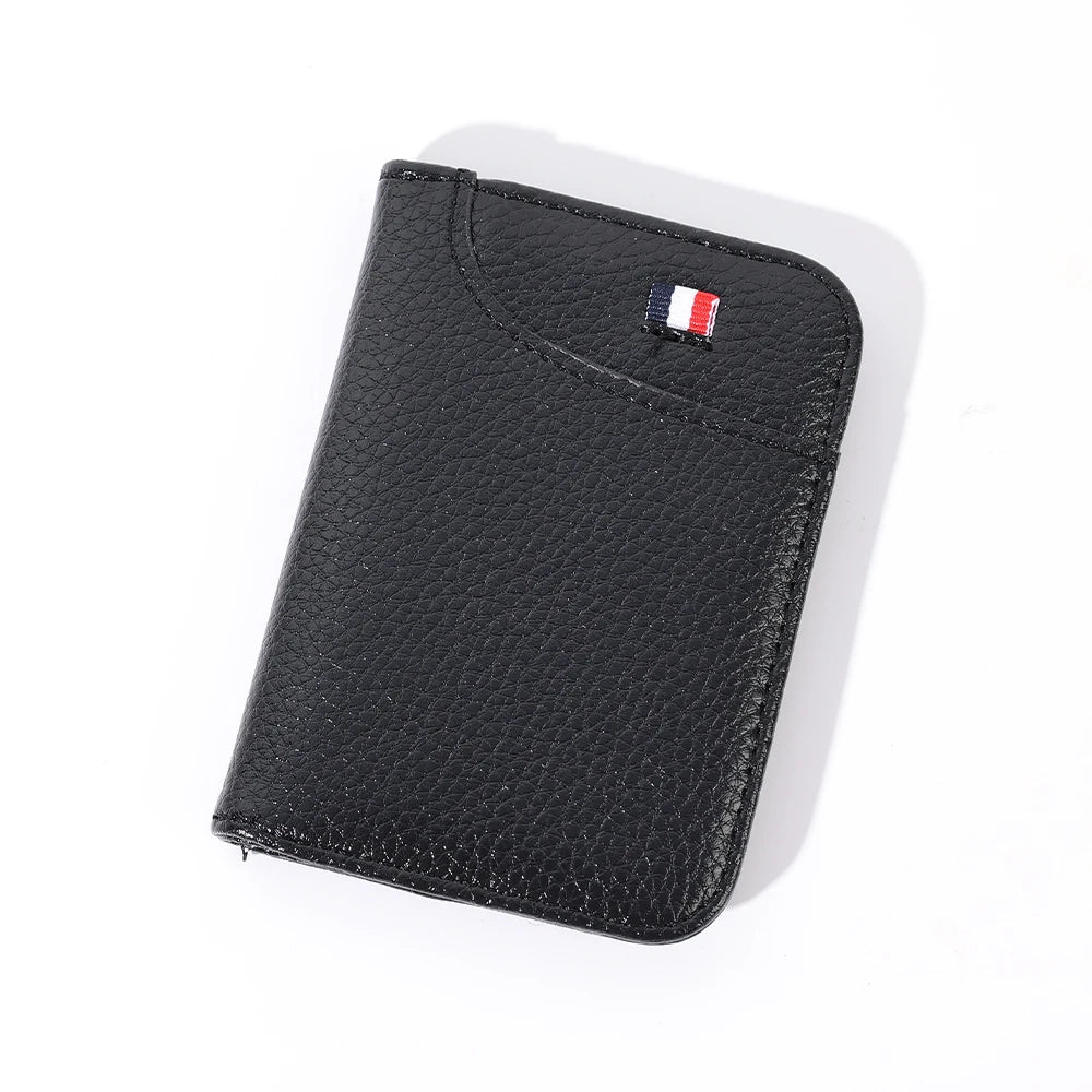 Compact PU leather slim credit card wallet for men with multiple slots  -10
