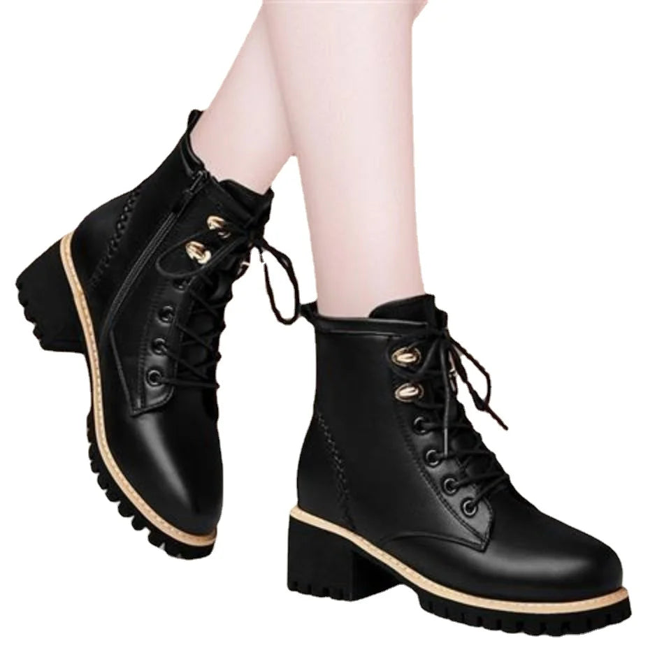 Women Shoes Boots Ankle New British - 4