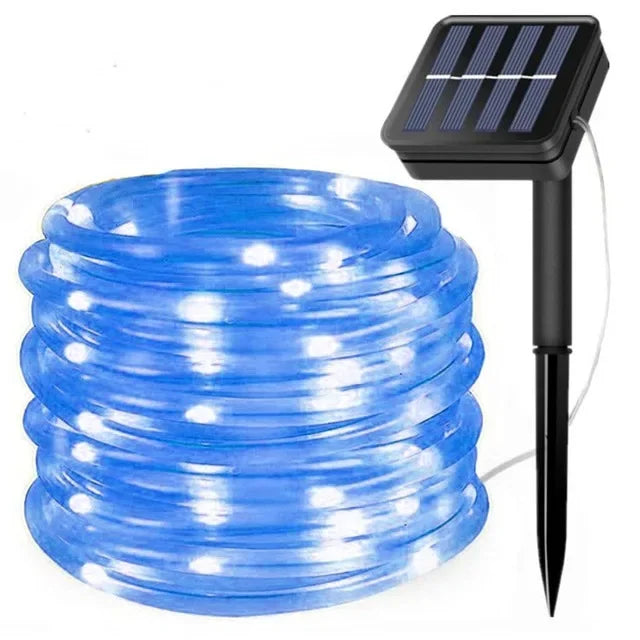 Solar Rope Strip Light Outdoor Waterproof - Blue 3