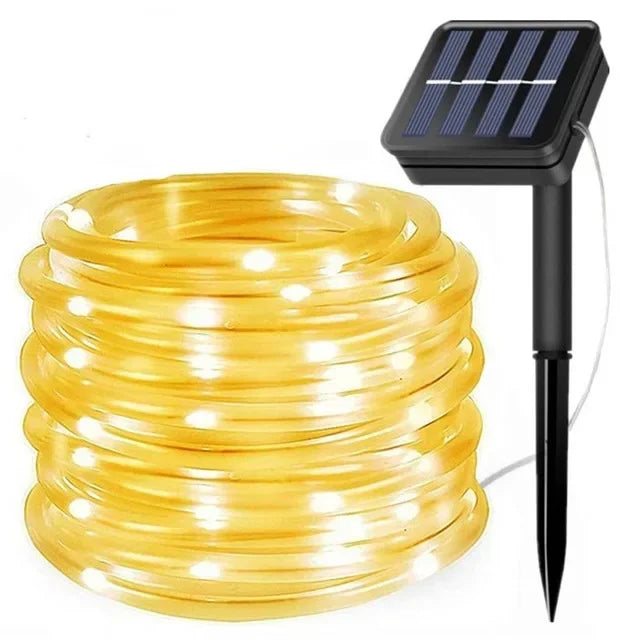 Solar Rope Strip Light Outdoor Waterproof - yellow6