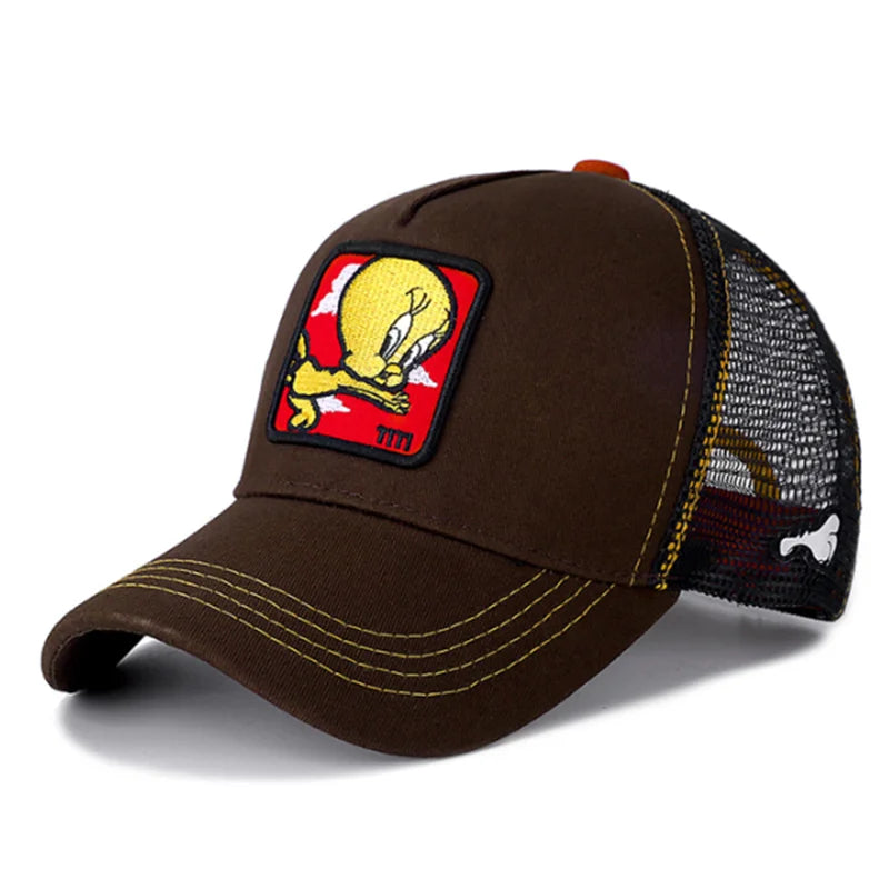 Unisex Anime Cartoon High Quality Cap - brown