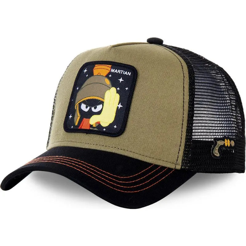 Unisex Anime Cartoon High Quality Cap - green martian