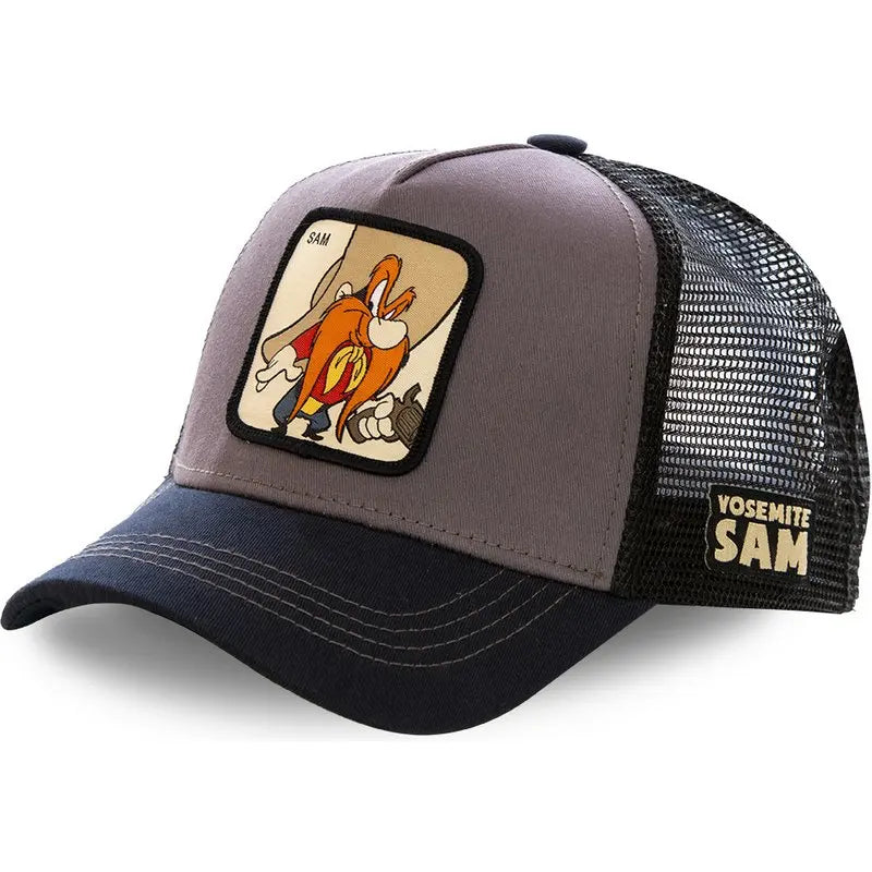 Unisex Anime Cartoon High Quality Cap - brown blue
