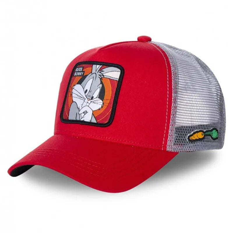 Unisex Anime Cartoon High Quality Cap - red