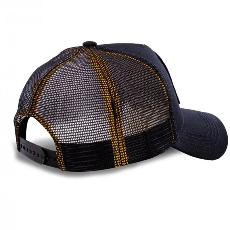 Unisex Anime Cartoon Baseball Cap with High-Quality Patch Trucker Hat - back