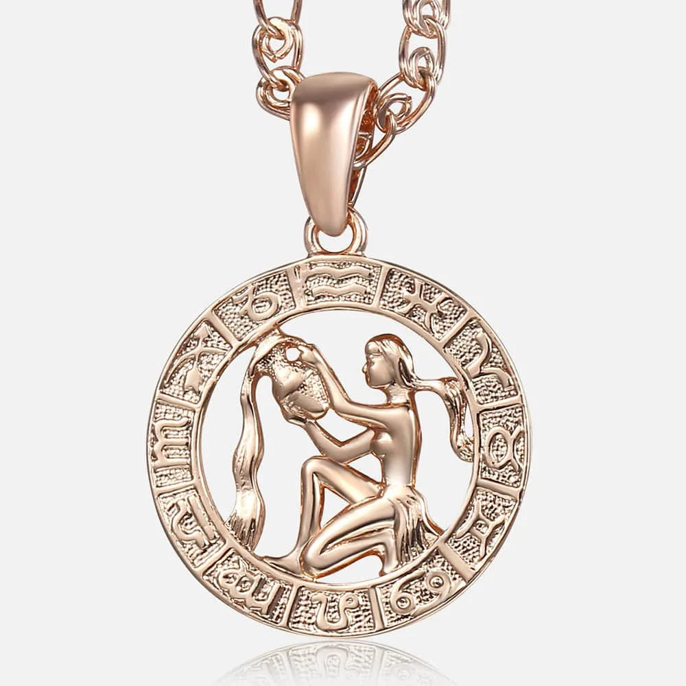 Women's Zodiac Sign Pendant 12 Constellation Charm  - 14